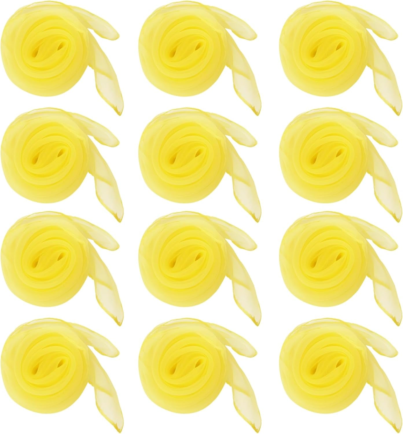 12Pcs Square Juggling Silk Dance Scarves Magic Tricks Performance Props Accessories Movement Scarves Rhythm Band Scarf