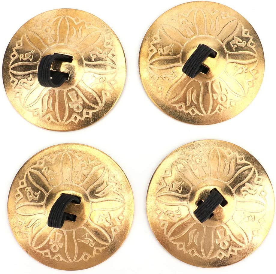 2 Pairs / 4 Pcs American Belly Dance Finger Zills/Sagats/Cymbals