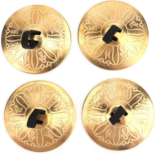 2 Pairs / 4 Pcs American Belly Dance Finger Zills/Sagats/Cymbals