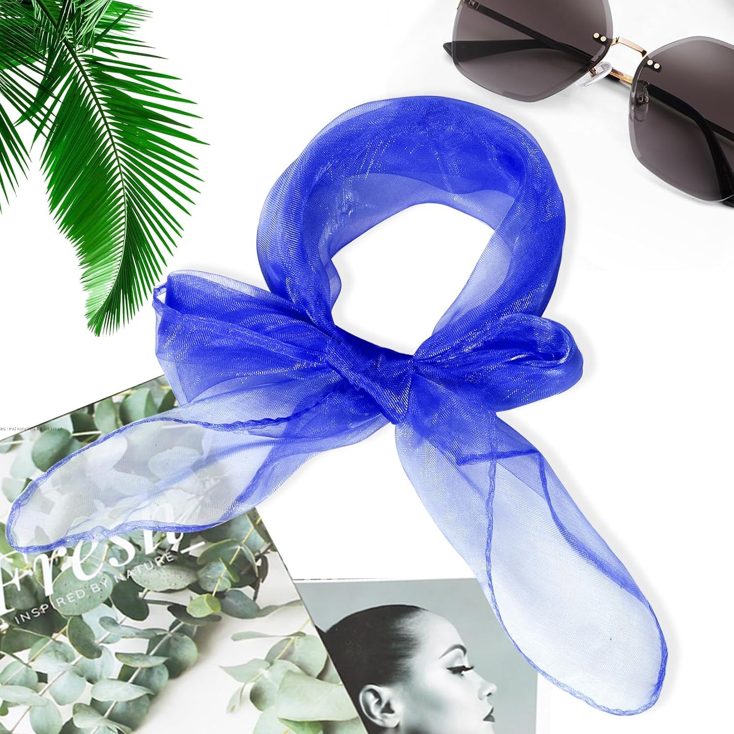 12Pcs Square Juggling Silk Dance Scarves Magic Tricks Performance Props Accessories Movement Scarves Rhythm Band Scarf